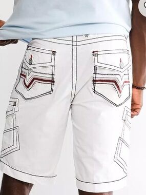 Salvage Jeans  Supply Company Cargo Shorts 36 Mens Superior Fit Stretch